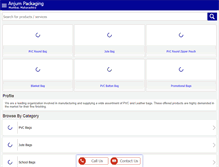 Tablet Screenshot of anjumpackaging.com